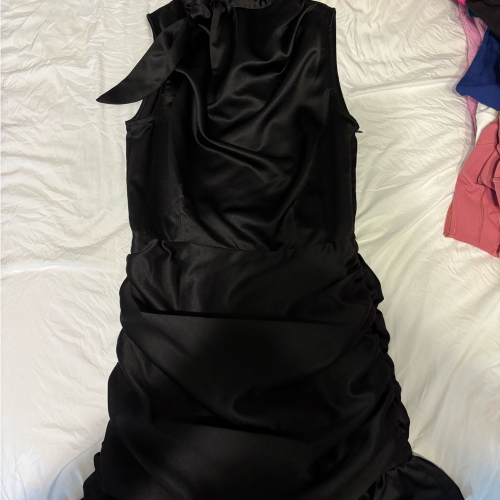 TCEC Black Ruched Dress